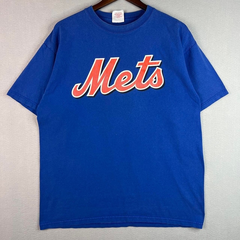 New York Mets Wright 5 MLB Baseball Jersey Style Blue Tee Shirt XL